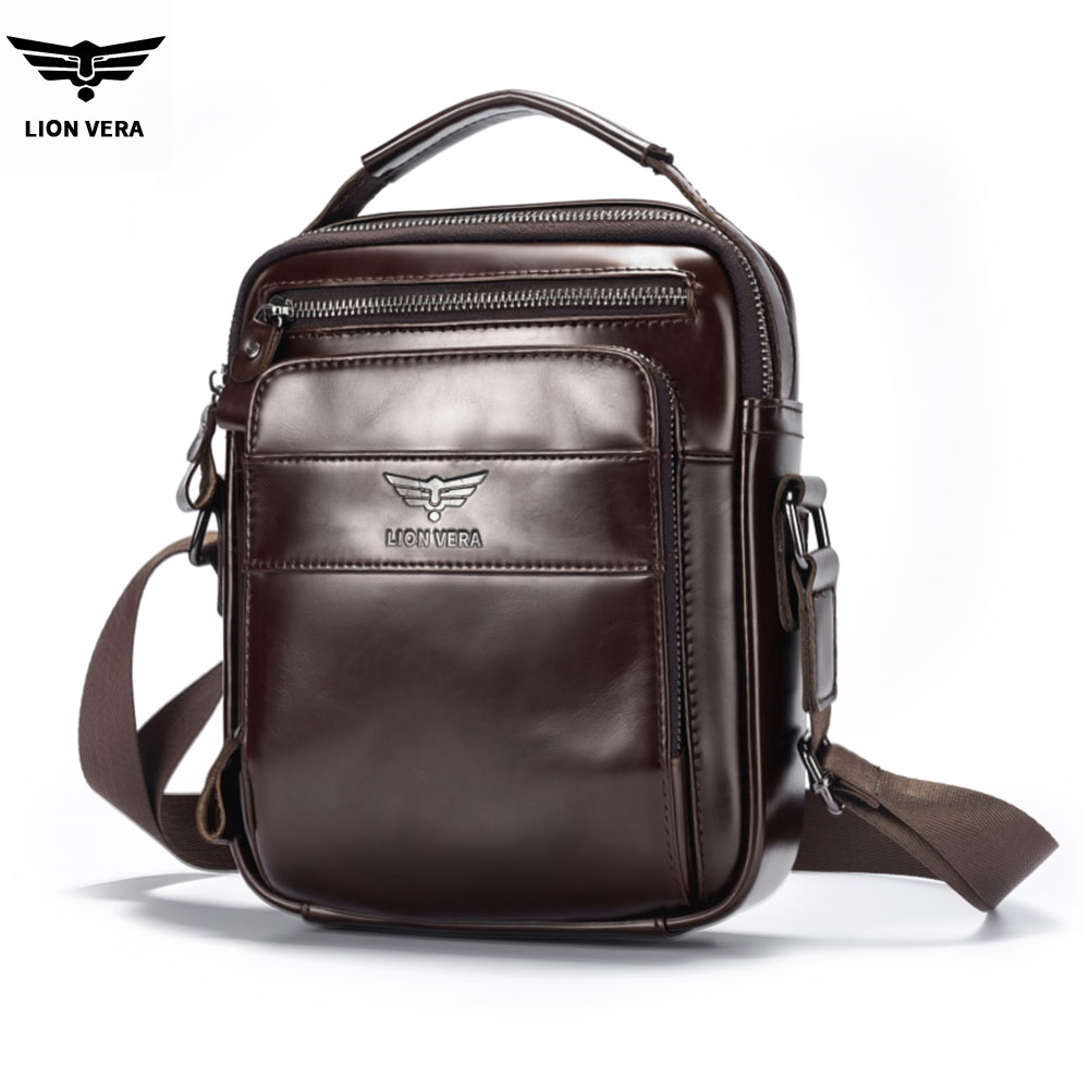 Tablet Shoulder Bag - حقيبة كتف رجالية من الجلد الطبيعي