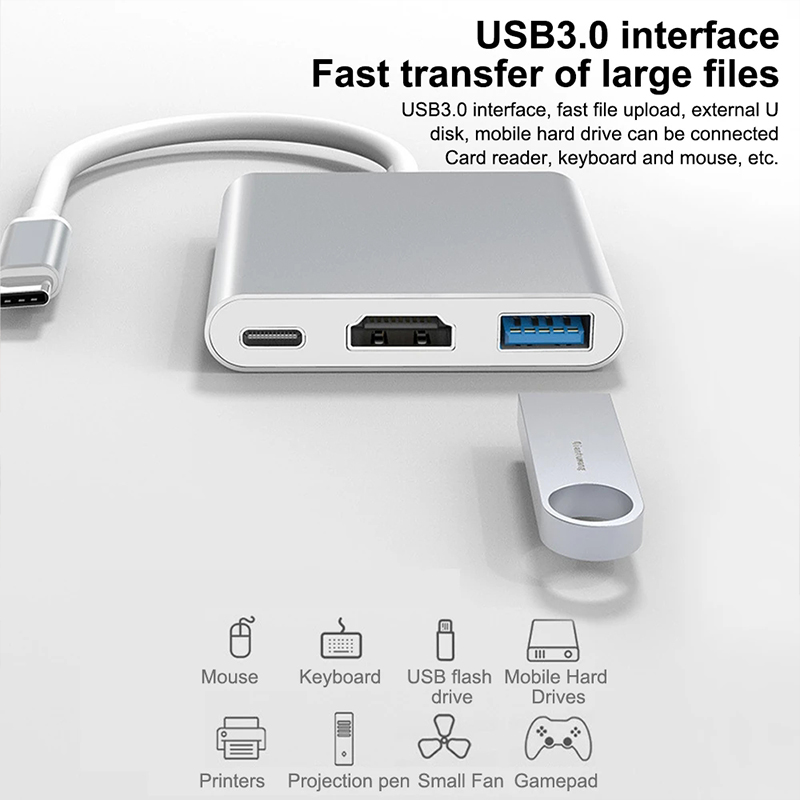 محول USB من النوع C 3 في 1 إلى - مراجعة Tablet Accessories For Samsung وسعره