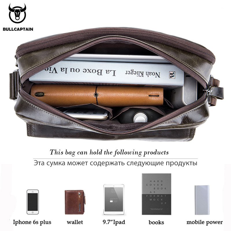 BULLCAPTAIN حقيبة كروس رجالية  - مراجعة Tablet Shoulder Bag وسعره