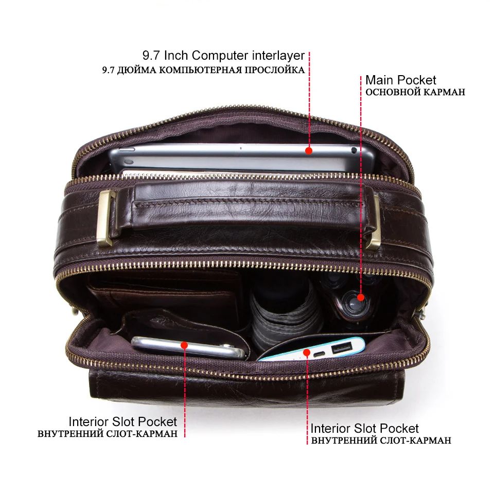 حقائب كتف من الجلد الطبيعي للر - مراجعة Tablet Shoulder Bag وسعره