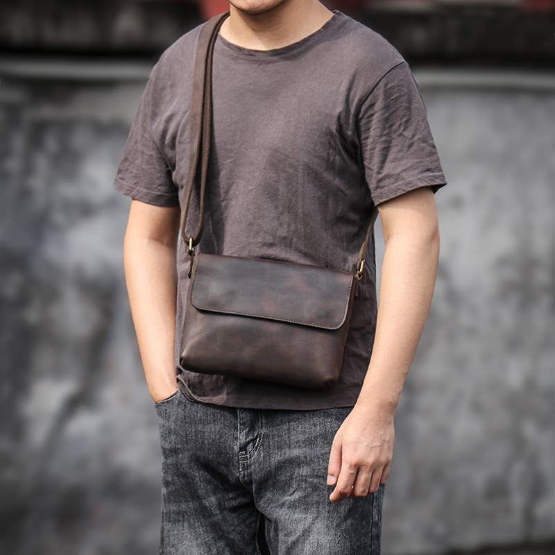 حقيبة كتف من الجلد الأصلي GURO - مراجعة Tablet Shoulder Bag وسعره