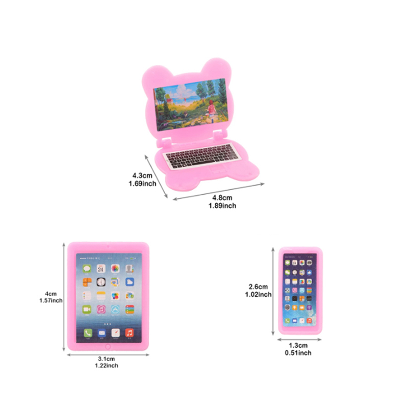 3 قطع من إكسسوارات الدمى المصغ - مراجعة Tablet Accessories Set وسعره