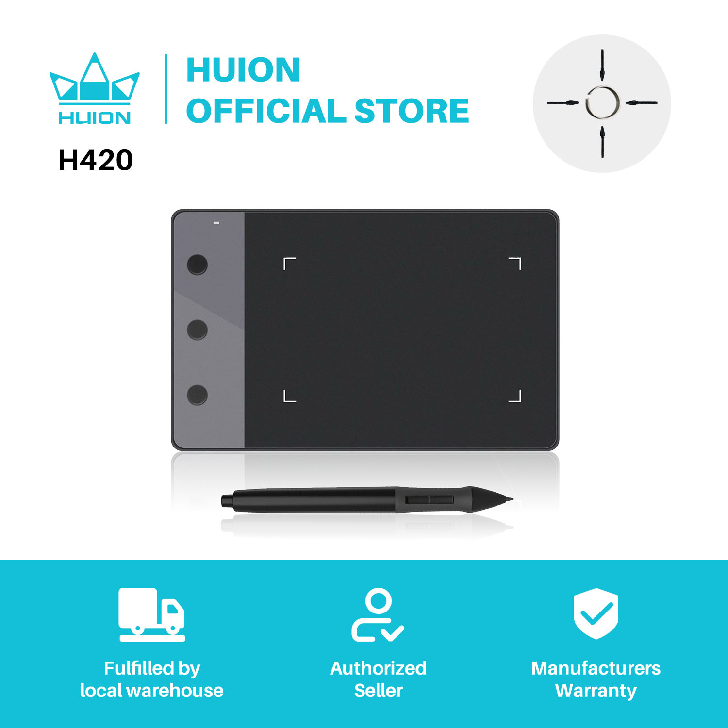 جديد أجهزة لوحية الرسومات HUIO - مراجعة Graphic Tablet Accessories وسعره