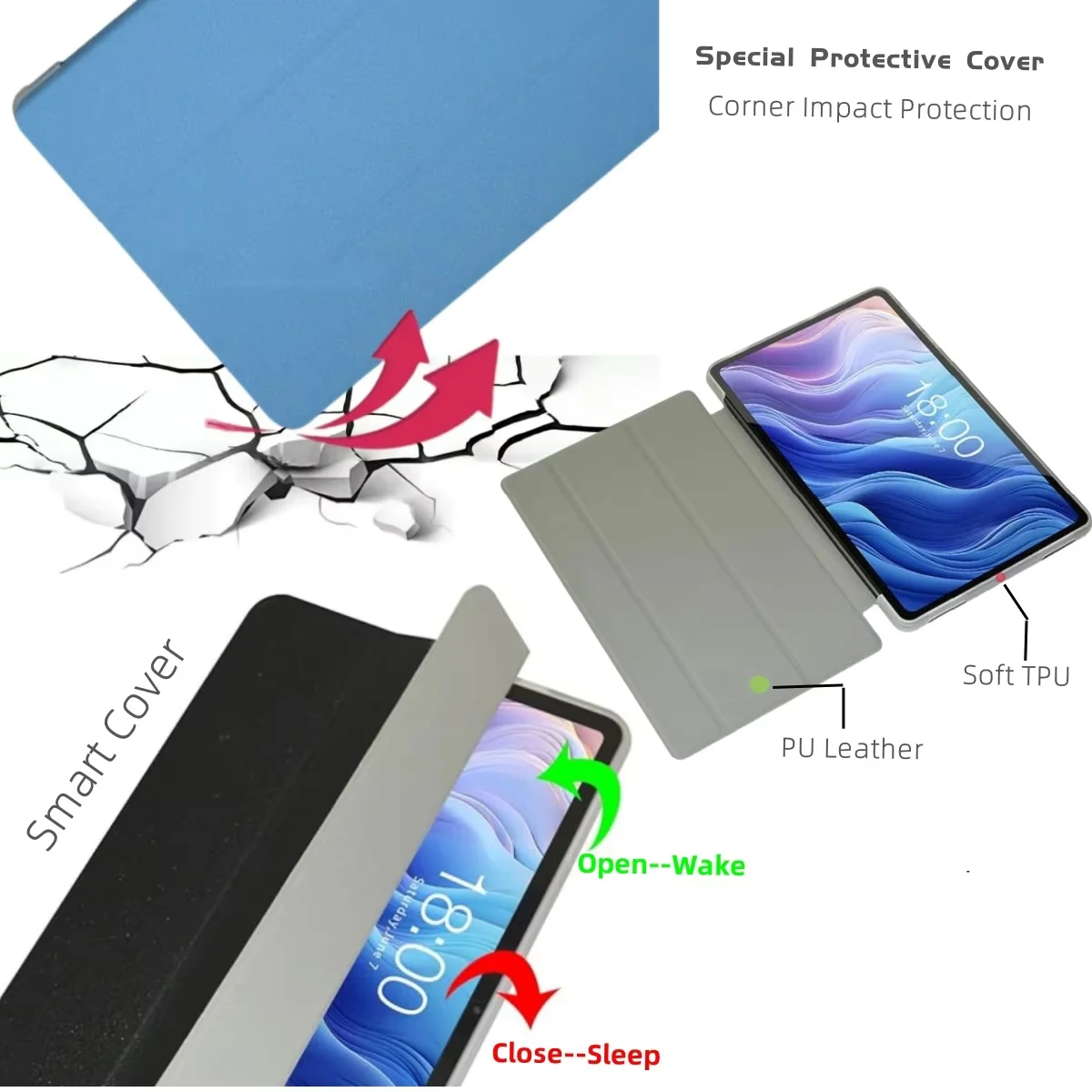 غطاء ذكي لجهاز تيكلاست P33 P30 - مراجعة Teclast Tablet Accessories وسعره
